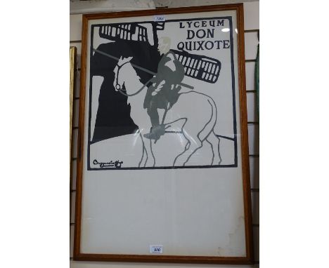 Beggarstaff (James Pryde and William Nicholson), poster print, Lyceum, Don Quixote 