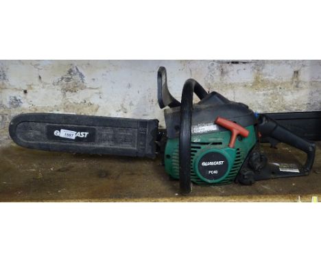 A Qualcast PC40 petrol chainsaw 