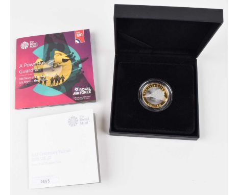 RAF Centenary Vulcan 2018 UK £2 Silver Proof Piedfort Coin. RAF Centenary Vulcan 2018 UK £2 Silver Proof Piedfort Coin, Royal