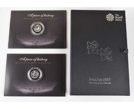 The Royal Mint London 2012 Silver 50p Sports collection. The Royal Mint London 2012 Silver 50p Sports collection, comprising 