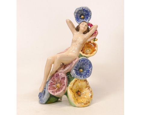 Carltonware The Carlton Girl Hollyhocks figurine. 