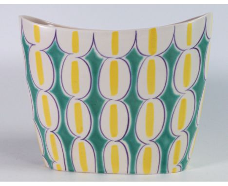Poole pottery Freeform 1950's vase by Ann Read. Height 20cm with X/PS 