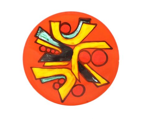A Poole pottery charger, Mary Albon, circa 1970s