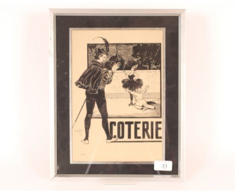 An Art Deco print after Cutner "Coterie",&nbsp;28cm x 20cm
