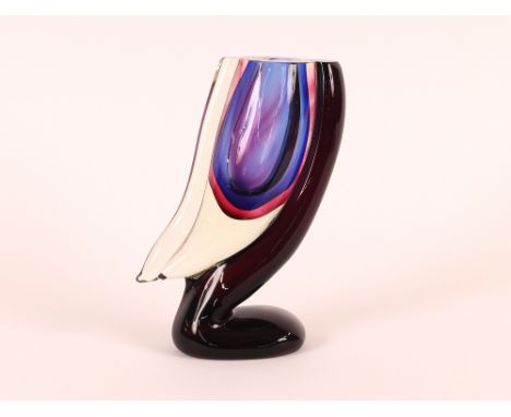 A Murano glass cornucopia vase,&nbsp;27cm high