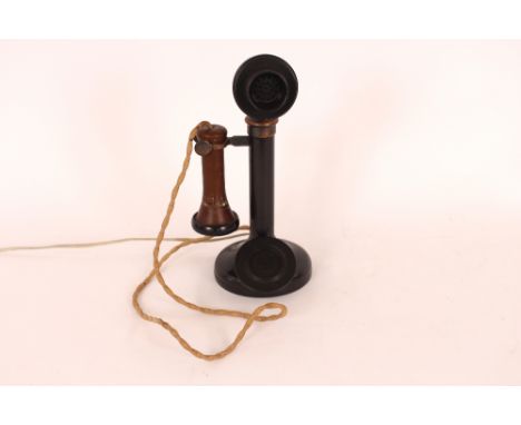 A vintage candlestick telephone,&nbsp;32cm high