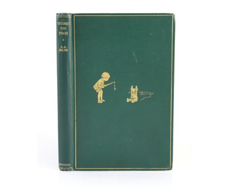 ° ° Milne, A.A. - Winnie-The-Pooh. First edition. illus. throughout (by Ernest H. Shepard, some full-page), half title; publi