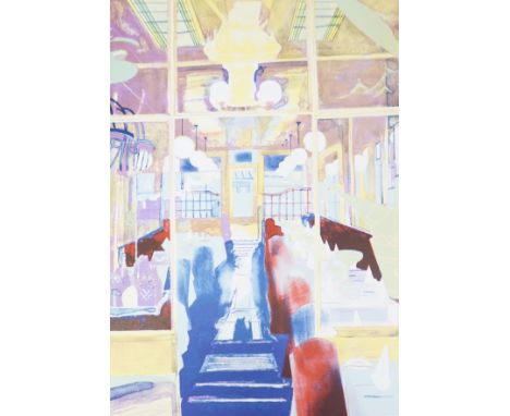 Glynn Boyd Harte (1948-2003), three limited edition prints, Café interior, Pollocks Toy Museum and Tool Shop Window, all sign