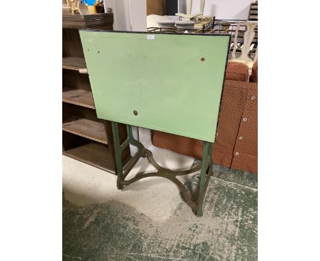 A vintage green Mangle made by "Ewbank" 