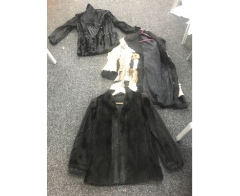 3 Vintage ladies fur coats 