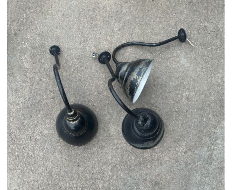 Vintage wall hanging lights - untested 