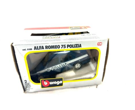 Vintage Alfa Romeo 75 Polizia - Burago 1:24 