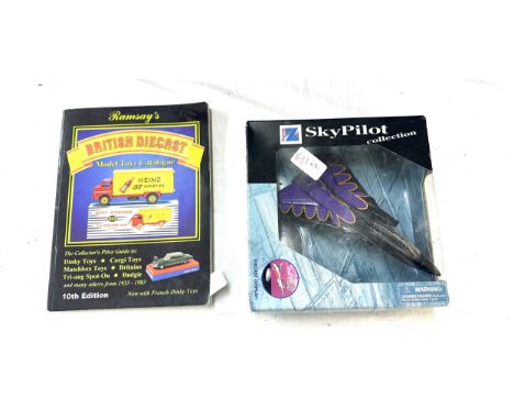 Ramsays British Diecast 10th edition model toys catalogue dated 1933-1983 and a Diecast Sky Pilot in original box 