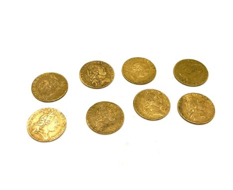 Selection of vintage 1701 Georgivs gaming tokens