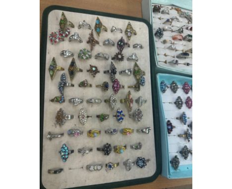 Large selection of vintage and later rings 