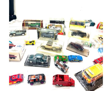 Large selection of vintage toy cars in original boxes to include Corgi Motor Bp, Solido etc 