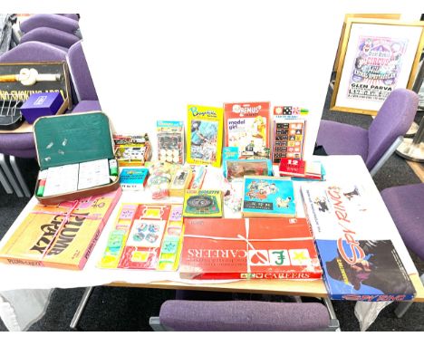 Large selection of vintage and later games includes plumb crazy, careers, merit etc 