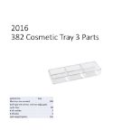 PLASTIC INJECTION MOLD - 382 Cosmetic tray 3 part