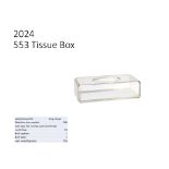 PLASTIC INJECTION MOLD - 553 Tissue Box