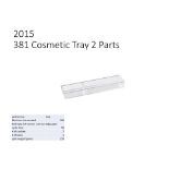 PLASTIC INJECTION MOLD - 381 Cosmetic tray 2 parts