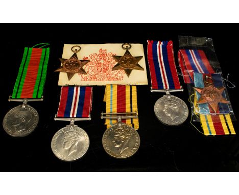 Collection of World War II Military Medals ( 7 ) Medals In Total. Awarded to Aircraftsman First Class P.J. Henegan - Killed I