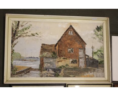 A selection of pictures and prints including a Monet print, various engravings, a collage depicting a rural African scene, a 