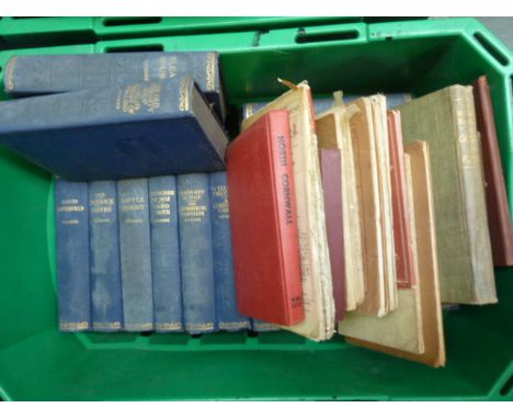 A box of book to include 15 titles by Charles Dickens (Hazel, Watson & Viney, London); along with a quantity of maps and guid