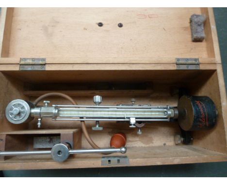 A Scleroscope, by Coats Machine Tool Co., in makers wooden case