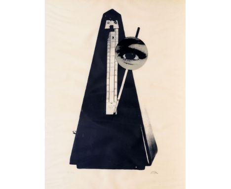 Man Ray (Philadelphia 1890 - Paris 1976). Metronome. 1970. Farbsiebdruck, 51,5 x 28,5 cm, r. u. monogr. MR, l. u. num. 24/100