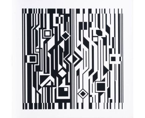 Victor Vasarely (Pécz 1908 - Paris 1998). Cinétique. 1975. Farbsiebdruck, 71 x 70,5 cm, r. u. mit Bleistift sign. Vasarely, l