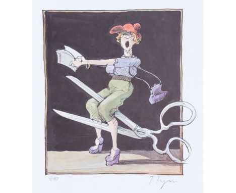 Tomi Ungerer (Straßburg 1931 - Cork 2019). Das Schnipp-Schnapp-Portefolio. Sieben Farboffsets, 47 x 37,5 cm, alle Blätter r. 
