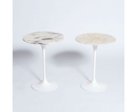 Eero Saarinen (Kirkkonummi/FI 1910 - Ann Arbor 1961). Satz von 2 Beistelltischen 'Tulip'. Entwurf 1957 für Knoll Internationa