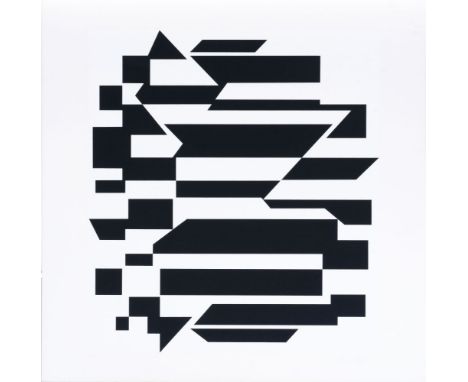 Victor Vasarely (Pécz 1908 - Paris 1998). Cinétique. 1975. Farbsiebdruck, 70,5 x 63 cm, r. u. mit Bleistift sign. Vasarely, l