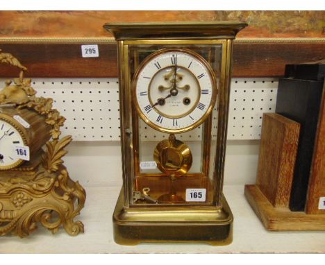 A good quality brass cased mantle clock