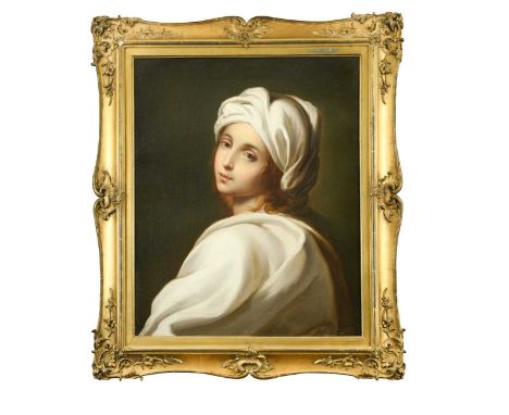 Portrait said to be of Beatrice Cenci (1577-1599)signed 'G. Mazzolini' (lower right)oil on canvas59.5 x 48cmAfter the origina
