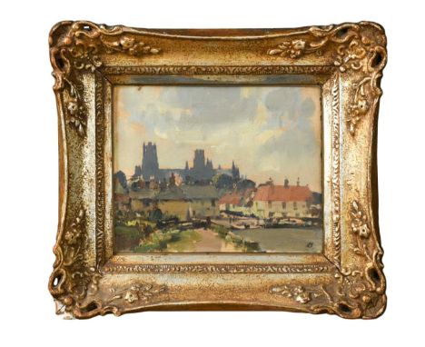 Ely from the Riversigned with initials (lower right)oil on board21.5 x 26.5cm Provenance:P & D Colnaghi & Co. Ltd.;Mossgreen 