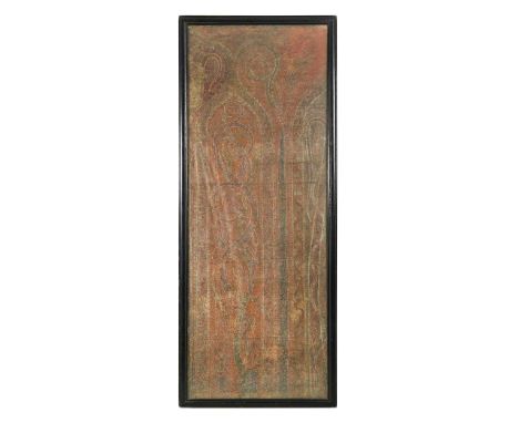 gouache on paper, varnished, in an ebonised frame with ivorine Liberty of London plaque 159 x 59.5cmDuring the 19th century, 
