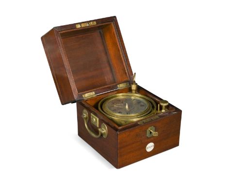 A two day marine chronometer by Brockbank &amp; Atkins no.1024, circa mid-19th century, the signed 3.25inch silvered dial wit