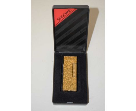Gold plated Dunhill lighter