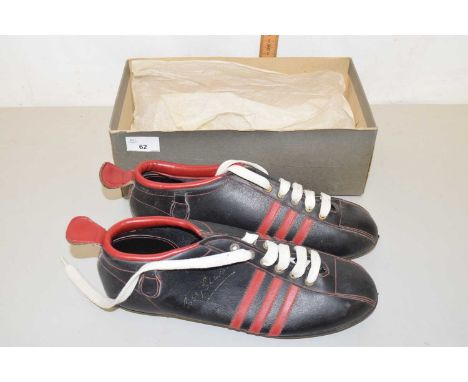 Pair of vintage Bobby Charlton football boots, size 8