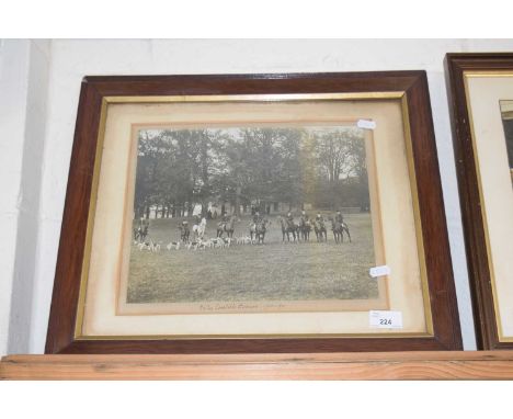 Fox hunting interest - The Melton Constable Harriers, framed photograph 1900/01