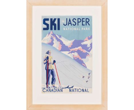  ANONYMOUS SKI IN JASPER NATIONAL PARK silkscreen, condition B+; backed on linen 30 x 19½in. (76 x 50cm.)   