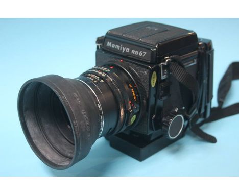 A Mamiya RB 67 camera and carry case