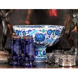 A MASSIVE 19TH CENTURY IZNIK BOWL, POSSIBLY SAMSON OR CANTAGALLI