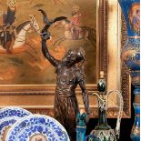 PIERRE JULES MENE (FRENCH, 1810-1879): 'FAUCONNIER ARABE', BRONZE