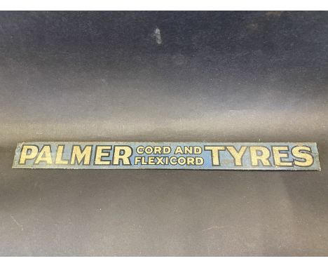 A Palmer Cord and Flexicord Tyres shelf strip of unusual blue colour. 