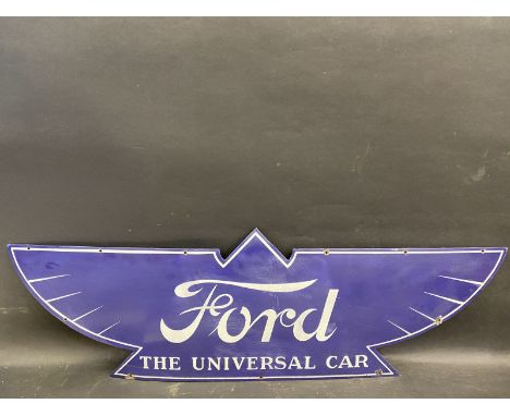 An early Ford 'The Universal Car' enamel sign, extensively restored, 48 x 15". 