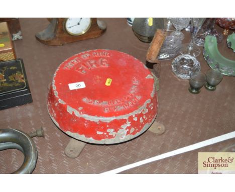 A vintage hand fire bell