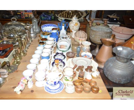 A large quantity of various china to include Royal Worcester Evesham patterned ramekins; a Herring dish; an Arthur Wood flora