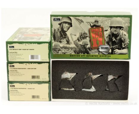 Britains - World War II Series, comprising: Set 17142 - British Paratroopers - Assault Set, Set 17143 - British Paratroopers 
